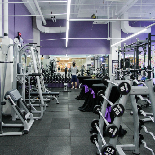 Fitness studio and gym with modern and luxurious equipment