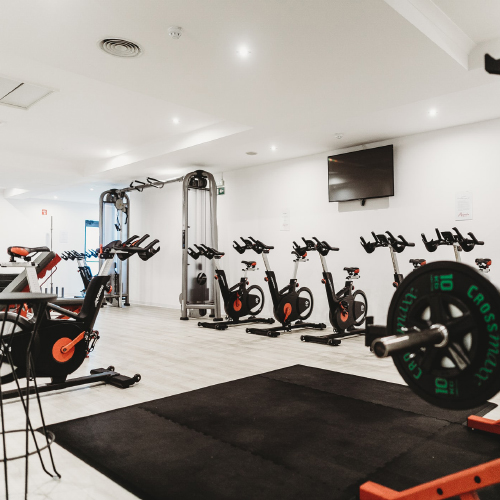 Spacious and luxurious spinning room
